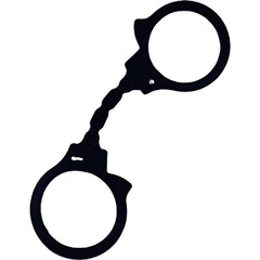 Silicone handcuffs Small handcuffs in black ⌀4.4cm reviews and discounts sex shop