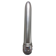 Jeweled Delight Silver Vibrator reviews and discounts sex shop