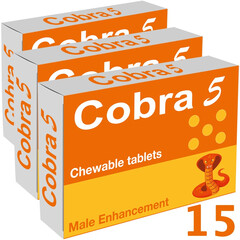 Enhance Your Sexual Performance with Cobra 5 Erection Sublingual (15 chewable tablets) reviews and discounts sex shop