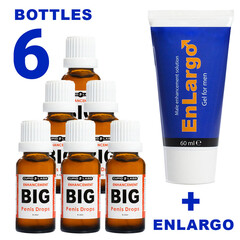 Achieve Your Desired Size with 6pcs Big Penis Drops Penis Enlargement Set and Enlargo Gel reviews and discounts sex shop
