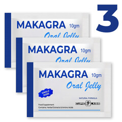 Makagra Oral Jelly (3 Sachets) for Powerful Erection reviews and discounts sex shop