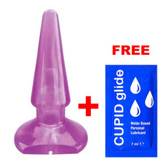 Anal dildo Purple Jelly Probe + free lubricant reviews and discounts sex shop