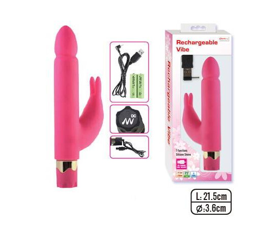 Vibrator Rechargeable Double Arousing Vibe Pink reviews and discounts sex shop